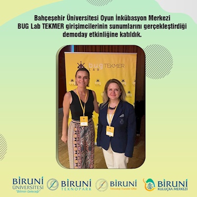 Bahçeşehir Üniversitesi Oyun İnkübasyon Merkezi BUG Lab TEKMER girişimcilerinin sunumlarını gerçekleştirdiği demoday etkinliğine katıldık.