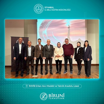 MEB & Biruni Teknopark İşbirliği ile “Girişimcilerimiz” Gençlerle Buluşmaya devam ediyor! - İMMİB Erkan Avcı Mesleki ve Teknik Anadolu Lisesi