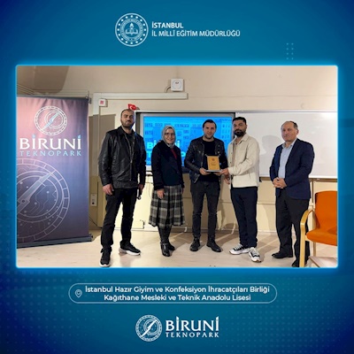 MEB & Biruni Teknopark İşbirliği ile “Girişimcilerimiz” Gençlerle Buluşuyor! - İHKİB Kağıthane Mesleki ve Teknik Anadolu Lisesi
