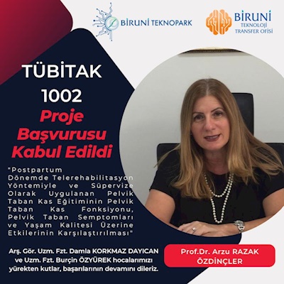 Prof. Dr. Arzu RAZAK ÖZDİNÇLER’in TÜBİTAK 1002 PROJE BAŞARISI