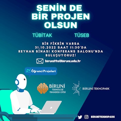 SENİN DE BİR PROJEN OLSUN LANSMANI GERÇEKLEŞTİRİLECEK!
