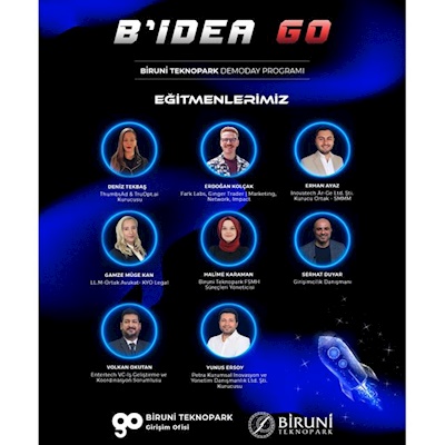 B'ıdea Go 2026 Yılı 1. Çağrısında Girişimci Adaylarımızı Alanında Uzman Eğitmenlerle Buluşturuyoruz!