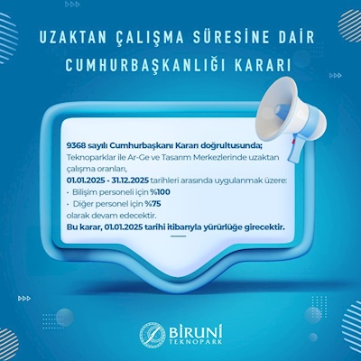 Uzaktan Çalışma Süresi Hakkında Cumhurbaşkanlığı Kararı!