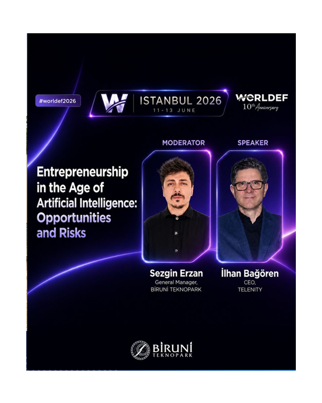 Yapay Zekâ Çağında Girişimcilik: Biruni Teknopark Genel Müdürü Sezgin Erzan WORLDEF’te!