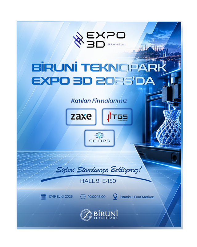 Biruni Teknopark EXPO 3D 2026’da!