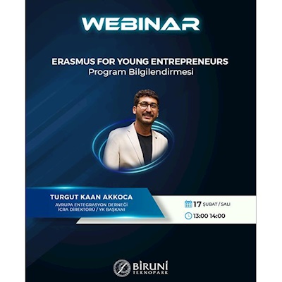 17 Şubat'ta Girişimcilere Özel Erasmus for Young Entrepreneurs Bilgilendirme Webinarı!