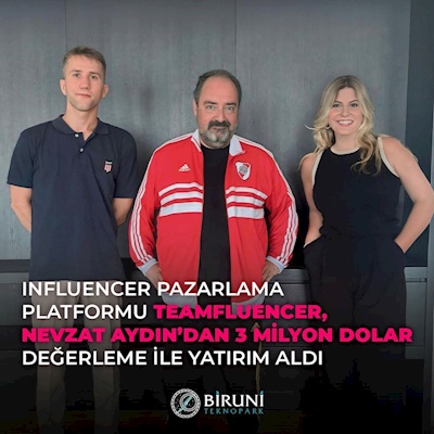 Firmamız Teamfluencer, tohum öncesi turda Yemeksepeti’nin kurucusu Nevzat Aydin’dan 3 milyon dolar değerleme üzerinden yatırım aldı!